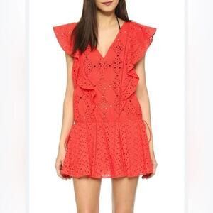 PARKER ANTIGUA EYELET EMBROIDERY DRESS SIZE M